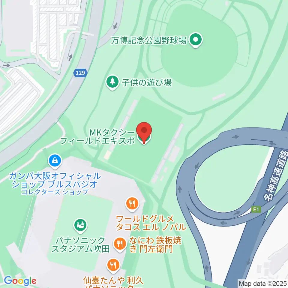 MKタクシーフィールドエキスポ周辺のホテル一覧地図