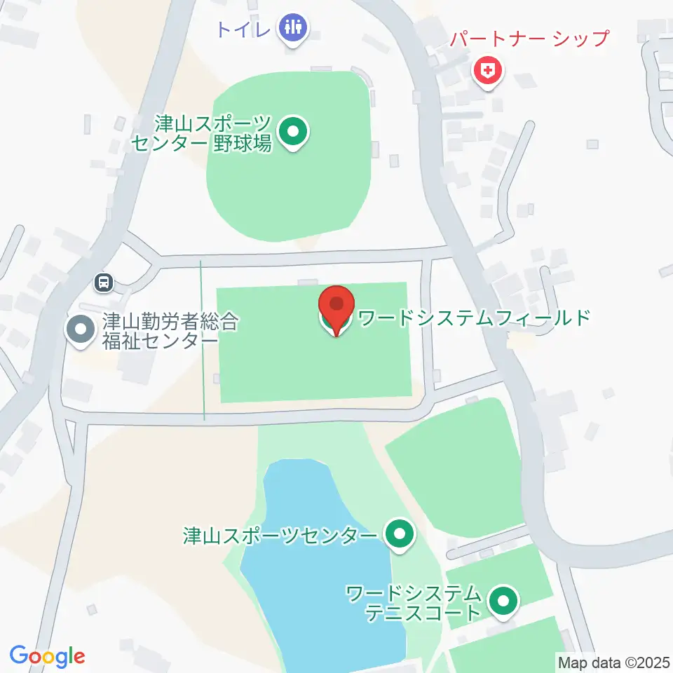 ワードシステムフィールド周辺のホテル一覧地図
