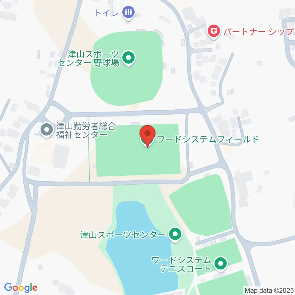 ワードシステムフィールド周辺のホテル一覧地図