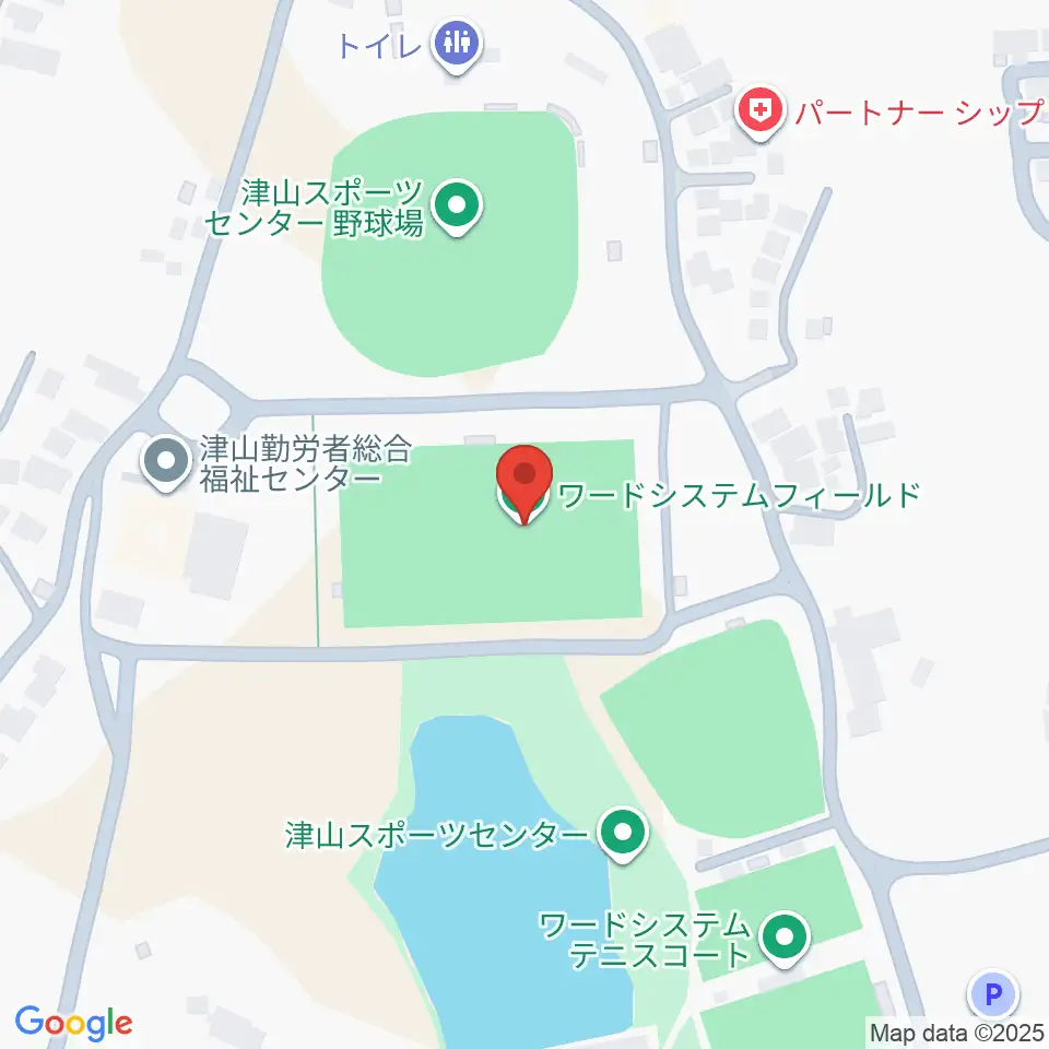ワードシステムフィールド周辺のホテル一覧地図