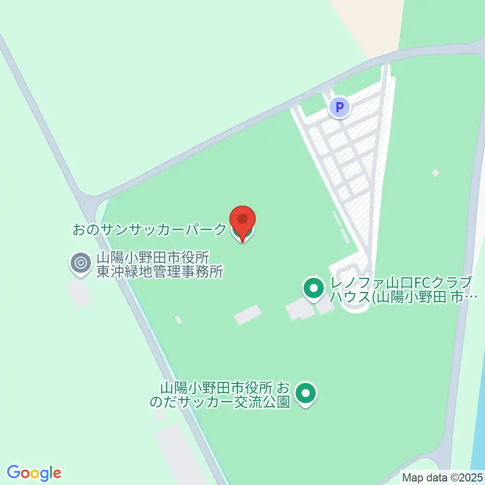 おのサンサッカーパーク周辺のホテル一覧地図