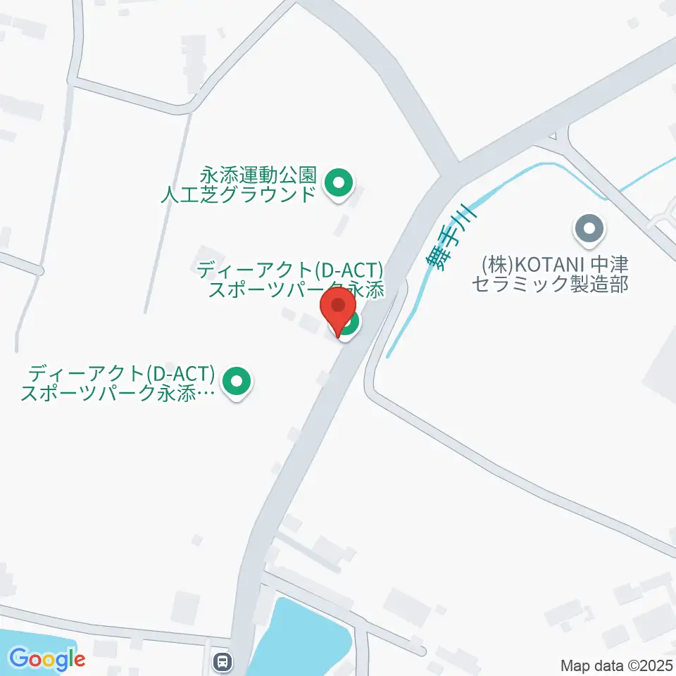ディーアクトスポーツパーク永添周辺のホテル一覧地図