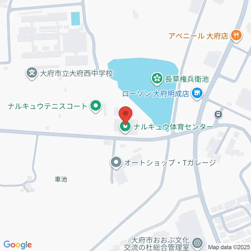 ナルキュウ体育センター周辺のホテル一覧地図