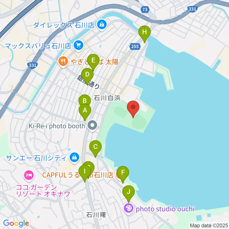 エナジックスタジアム石川周辺のホテル一覧地図