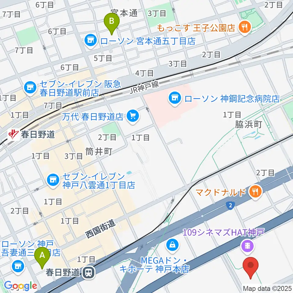 Sysmex Kobe Ice Campus周辺のホテル一覧地図