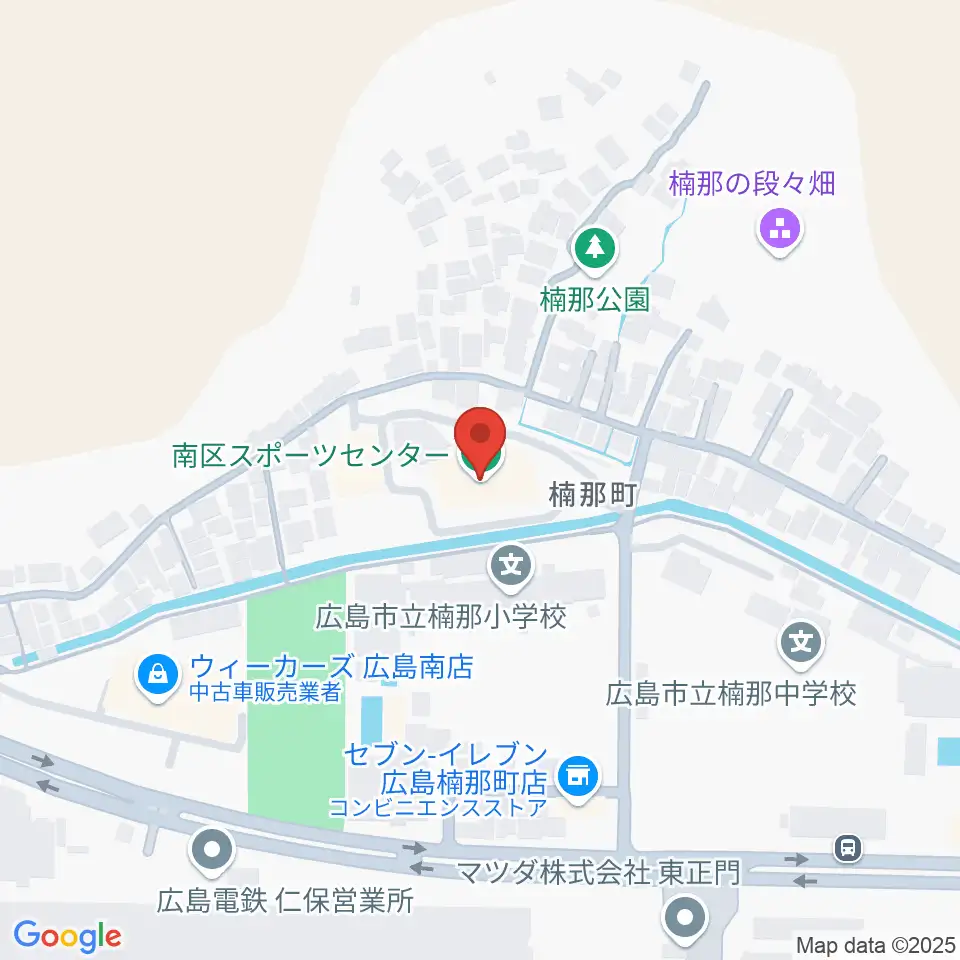 広島市南区スポーツセンター周辺のホテル一覧地図