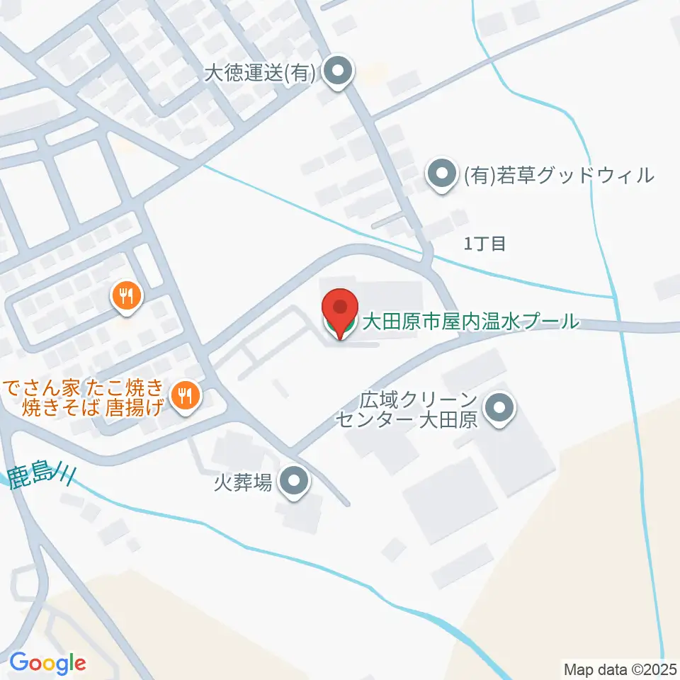 フクシ・エンタープライズ大田原温水プール周辺のホテル一覧地図