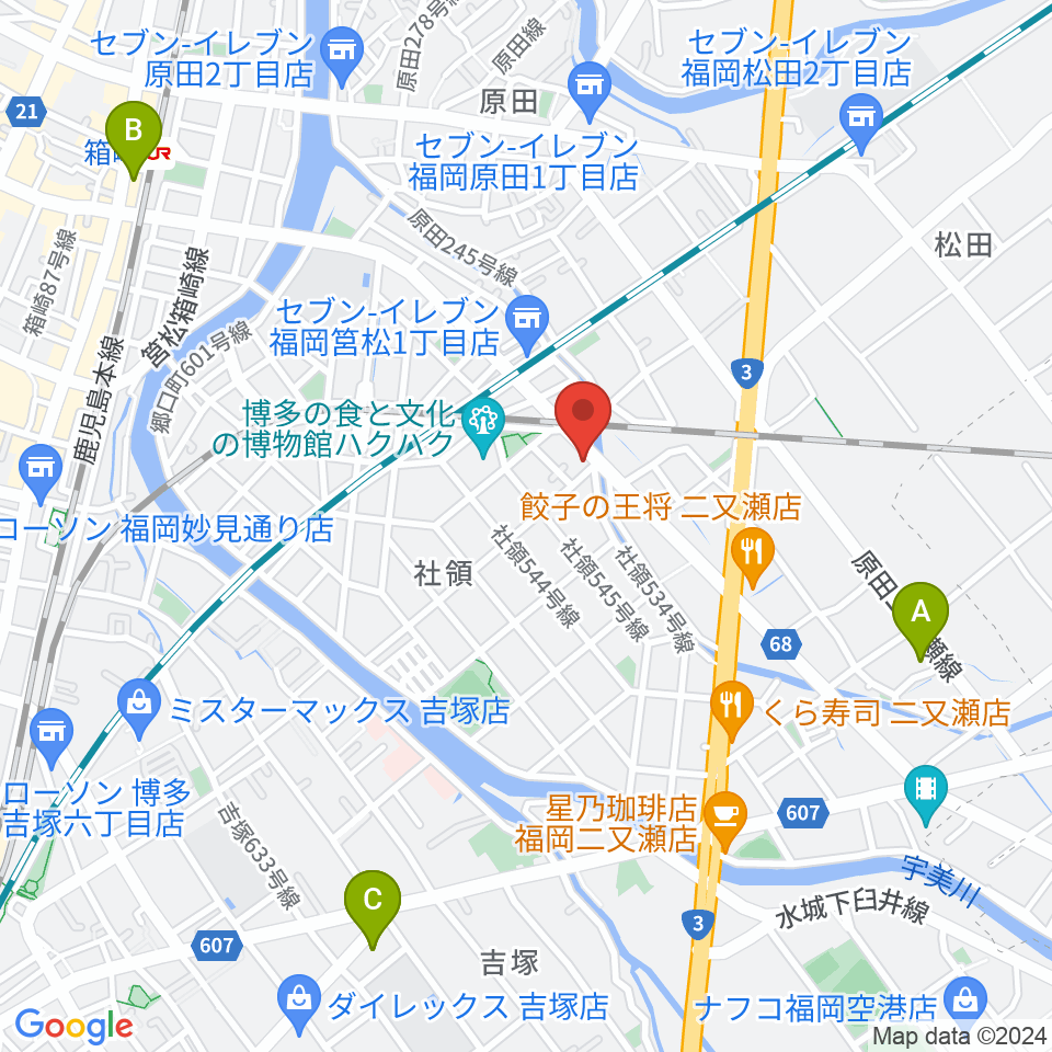アイミュージックスタジオ周辺のホテル一覧地図