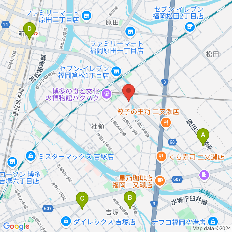 アイミュージックスタジオ周辺のホテル一覧地図