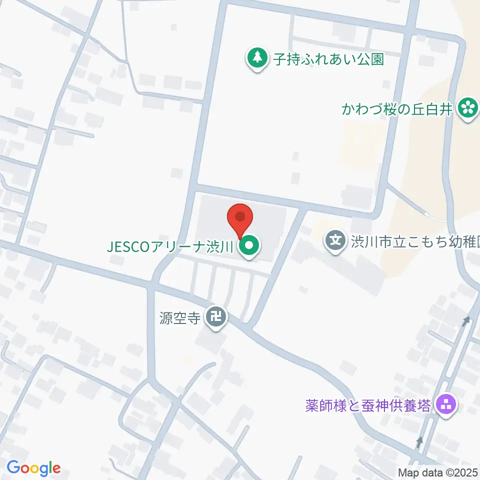 JESCOアリーナ渋川周辺のホテル一覧地図