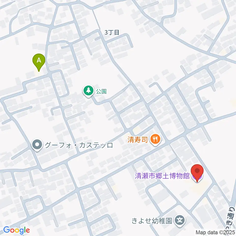 清瀬市郷土博物館周辺のホテル一覧地図