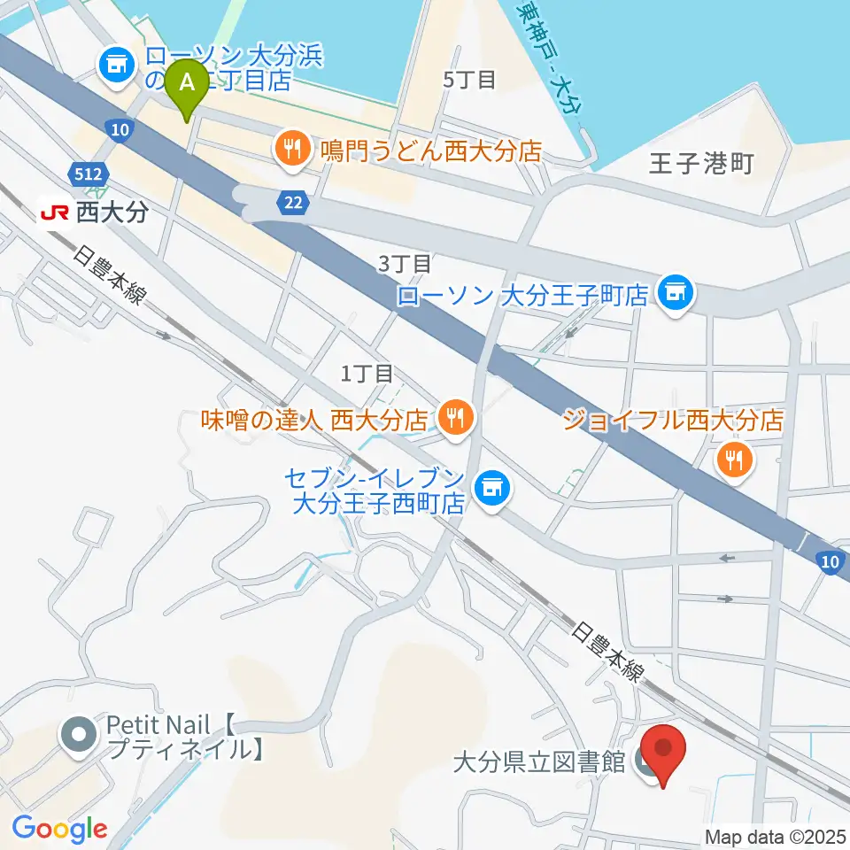 大分県立先哲史料館周辺のホテル一覧地図