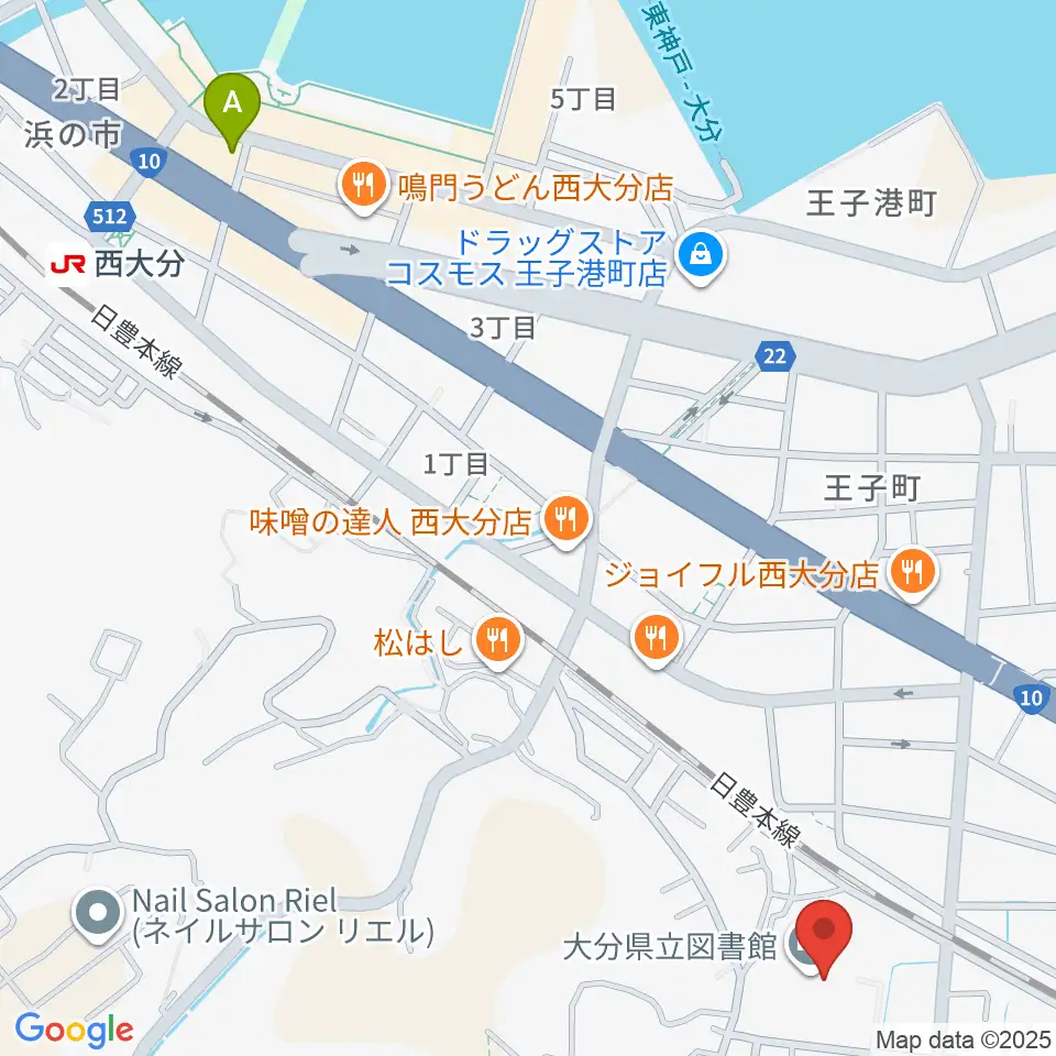 大分県立先哲史料館周辺のホテル一覧地図