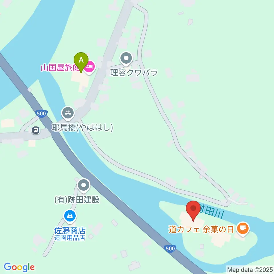 耶馬渓風物館周辺のホテル一覧地図
