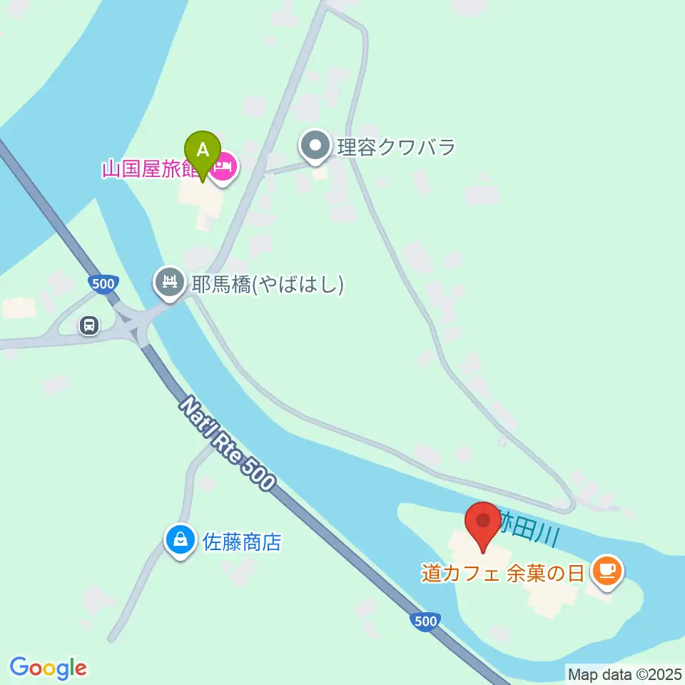 耶馬渓風物館周辺のホテル一覧地図