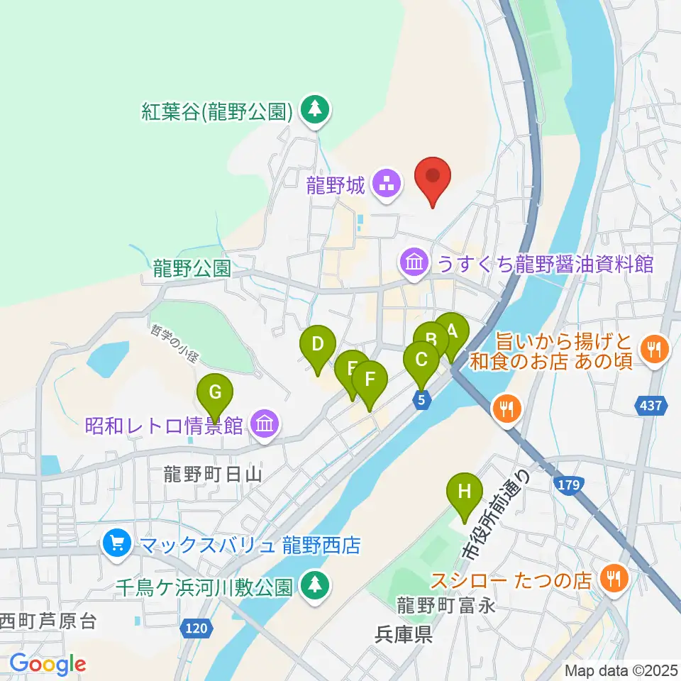 たつの市立龍野歴史文化資料館周辺のホテル一覧地図