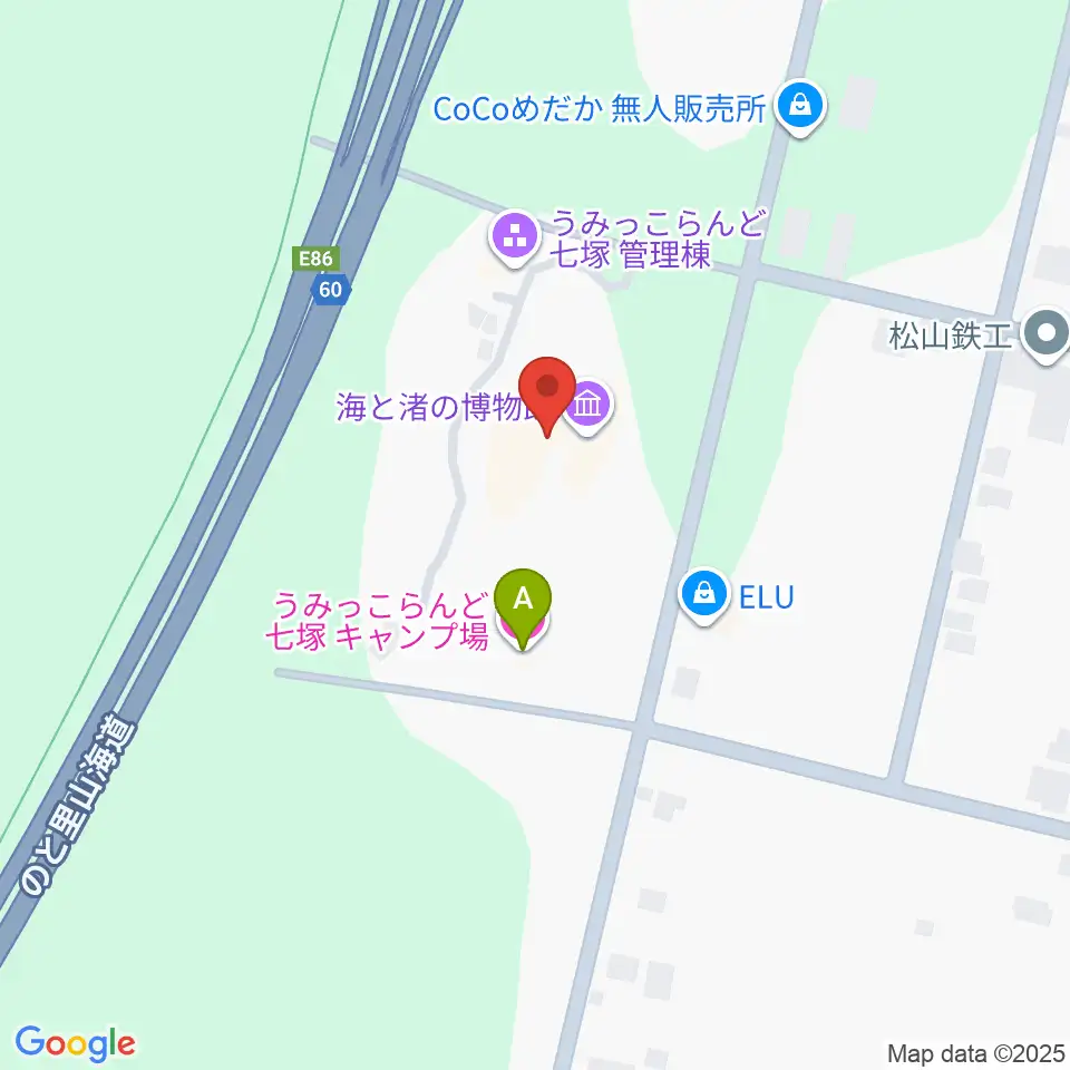 海と渚の博物館周辺のホテル一覧地図