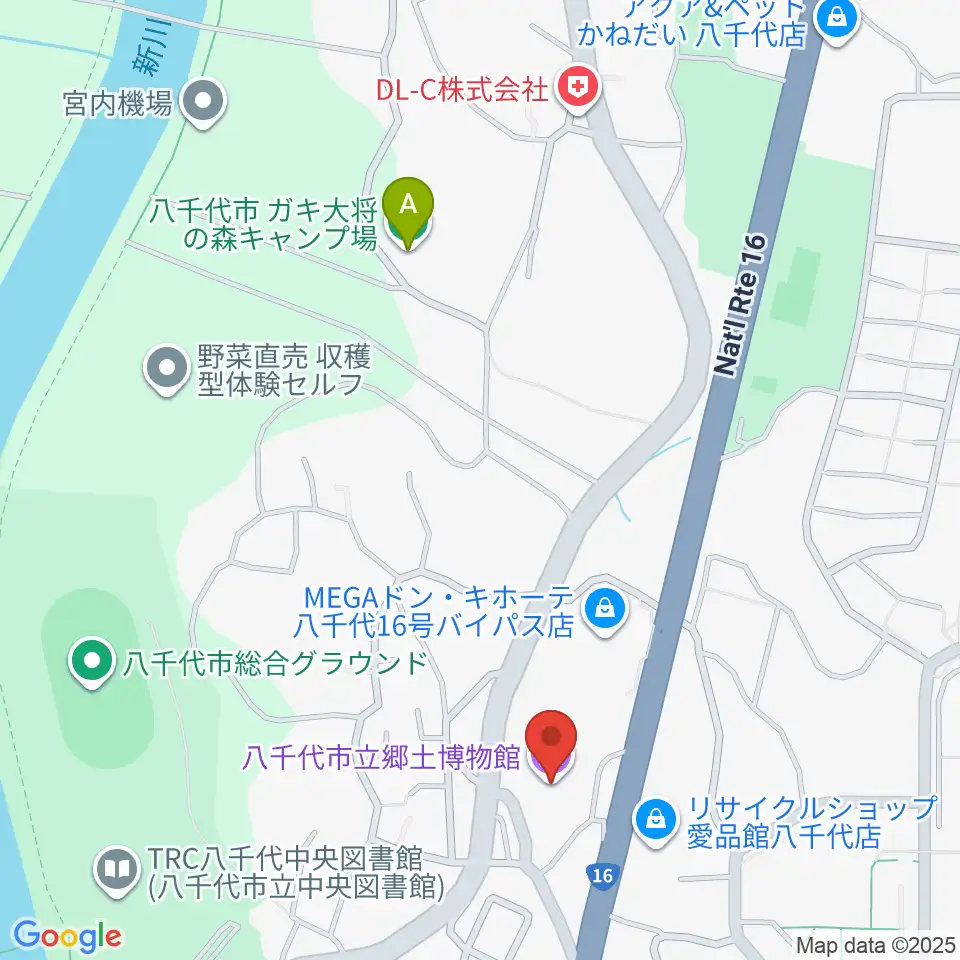 八千代市立郷土博物館周辺のホテル一覧地図