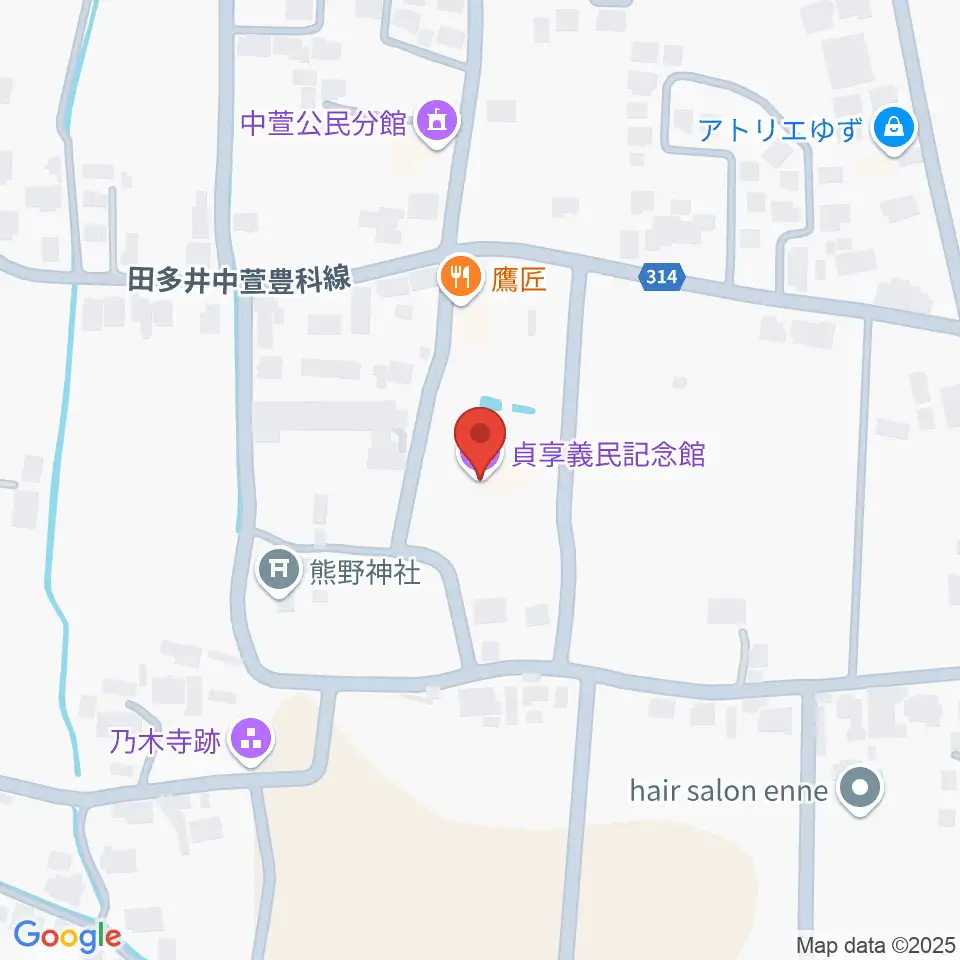 貞享義民記念館周辺のホテル一覧地図