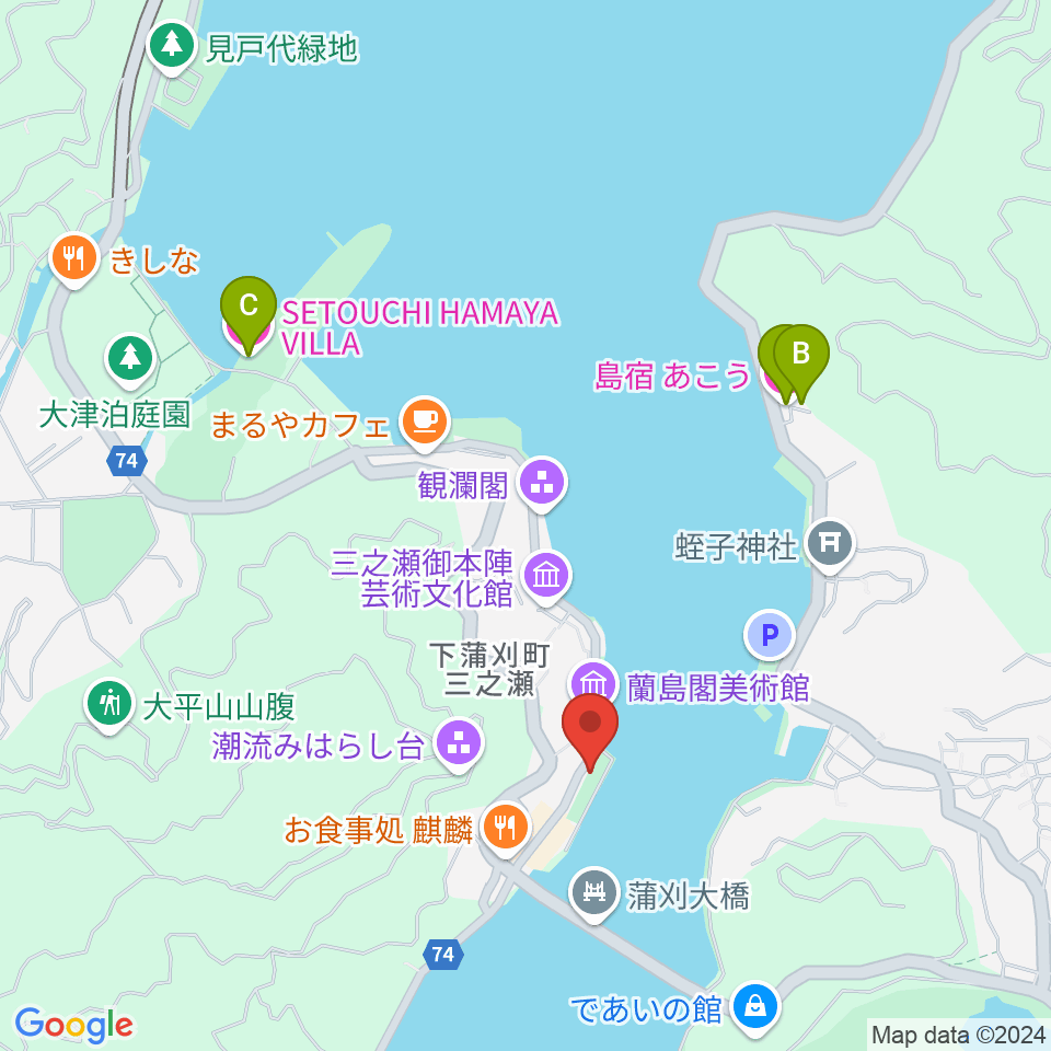 松濤園周辺のホテル一覧地図