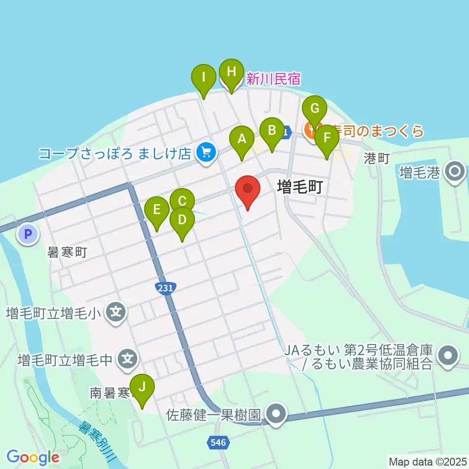 増毛町総合交流促進施設 元陣屋周辺のホテル一覧地図