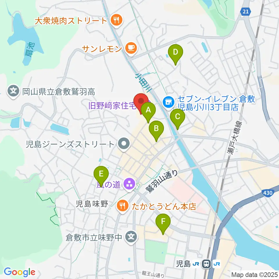 野﨑家塩業歴史館周辺のホテル一覧地図