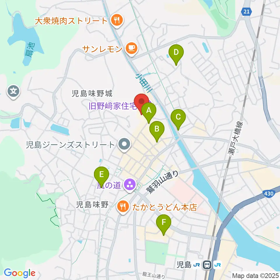 野﨑家塩業歴史館周辺のホテル一覧地図