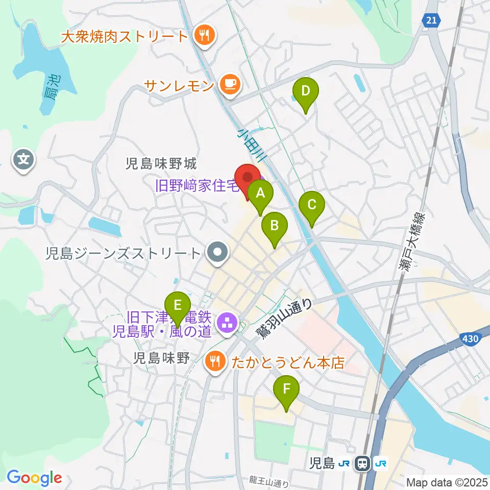 野﨑家塩業歴史館周辺のホテル一覧地図