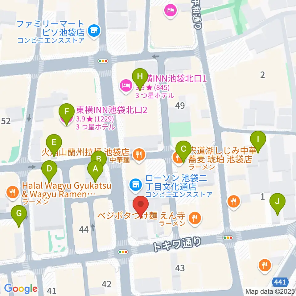 Vivo Sound Studio周辺のホテル一覧地図