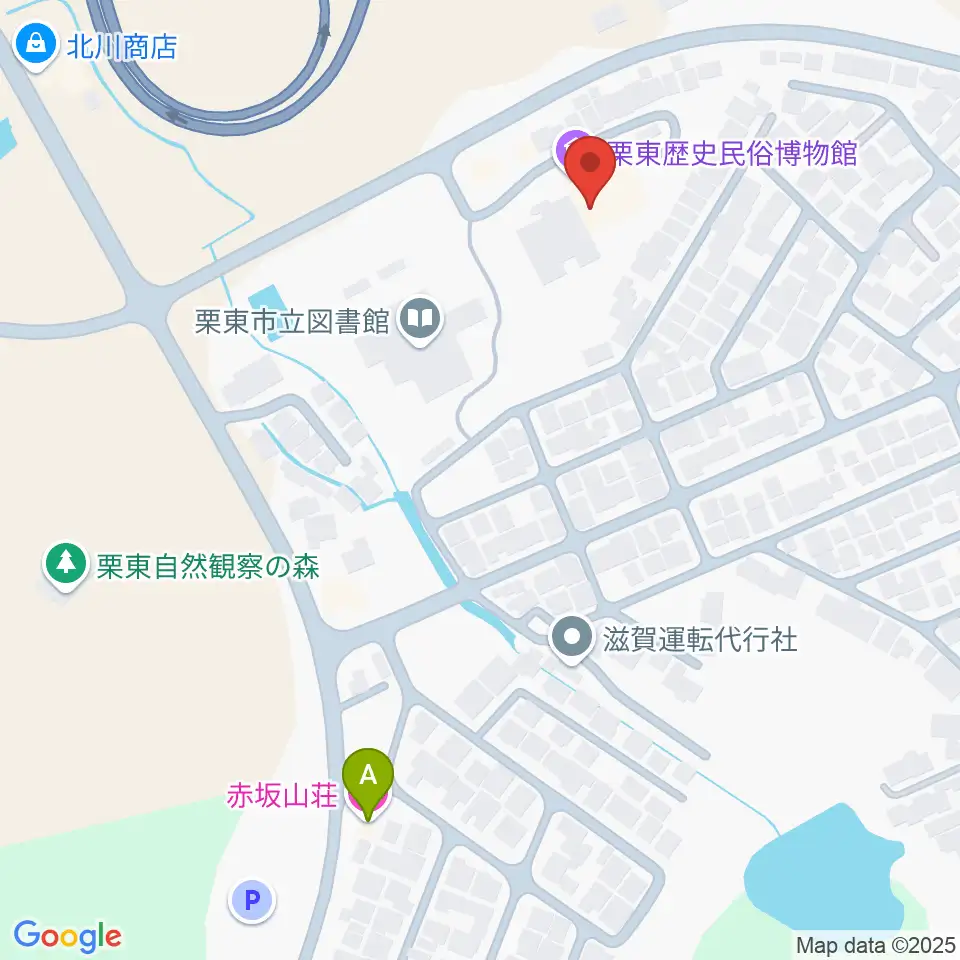 栗東歴史民俗博物館周辺のホテル一覧地図