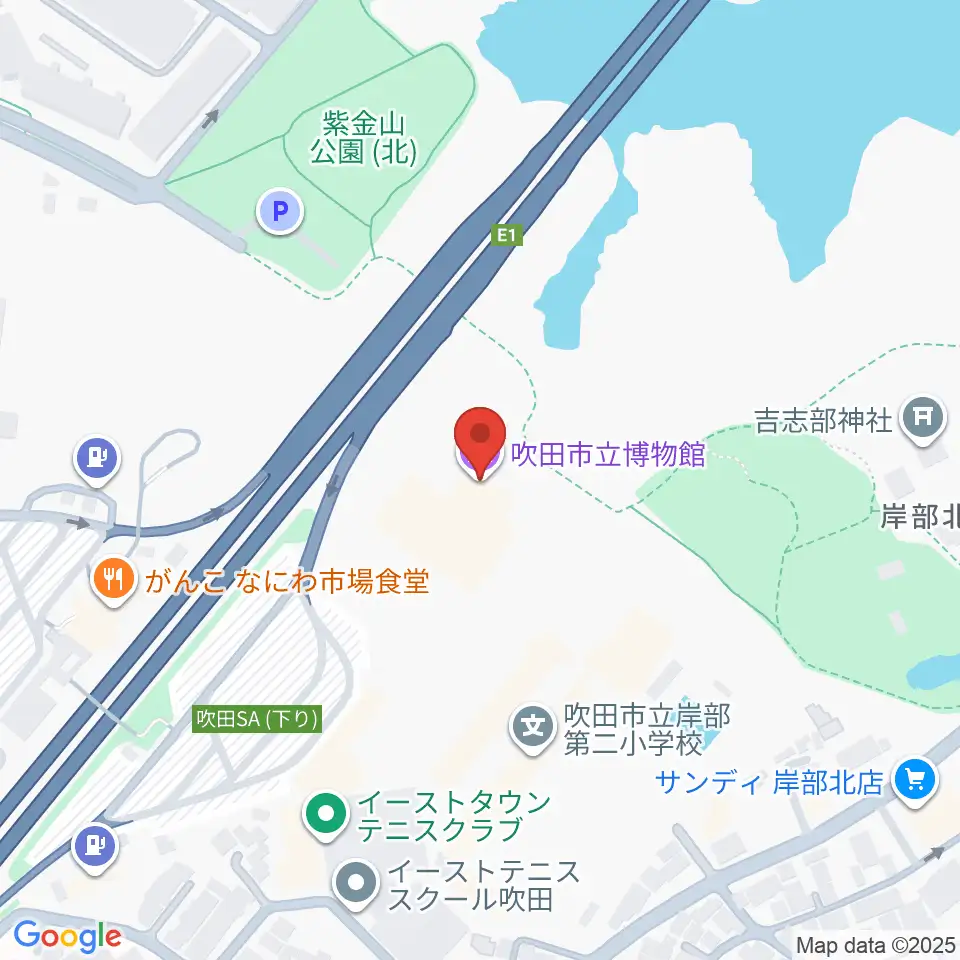 吹田市立博物館周辺のホテル一覧地図