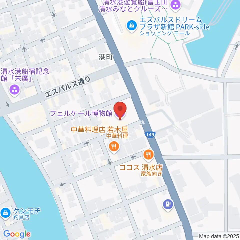 フェルケール博物館周辺のホテル一覧地図