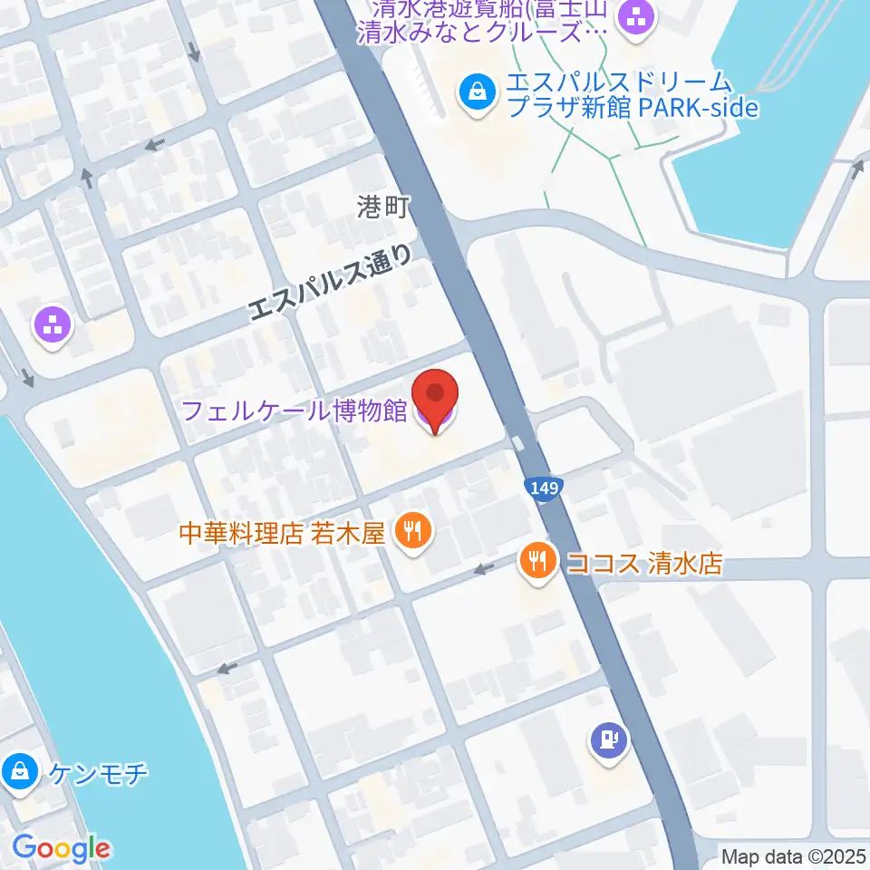 フェルケール博物館周辺のホテル一覧地図