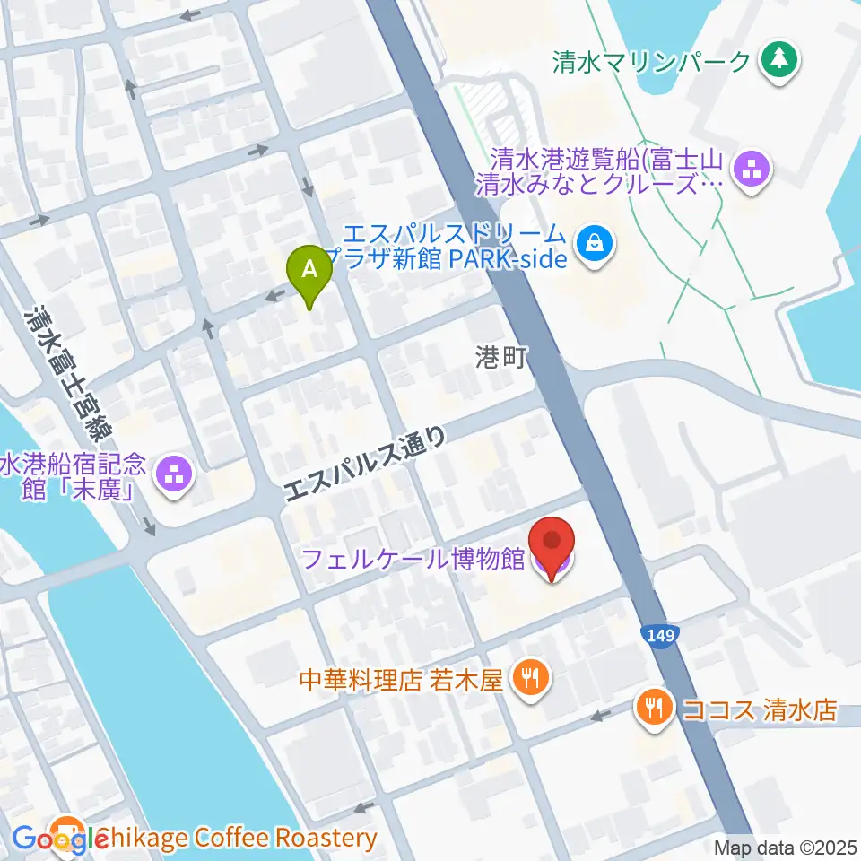 フェルケール博物館周辺のホテル一覧地図