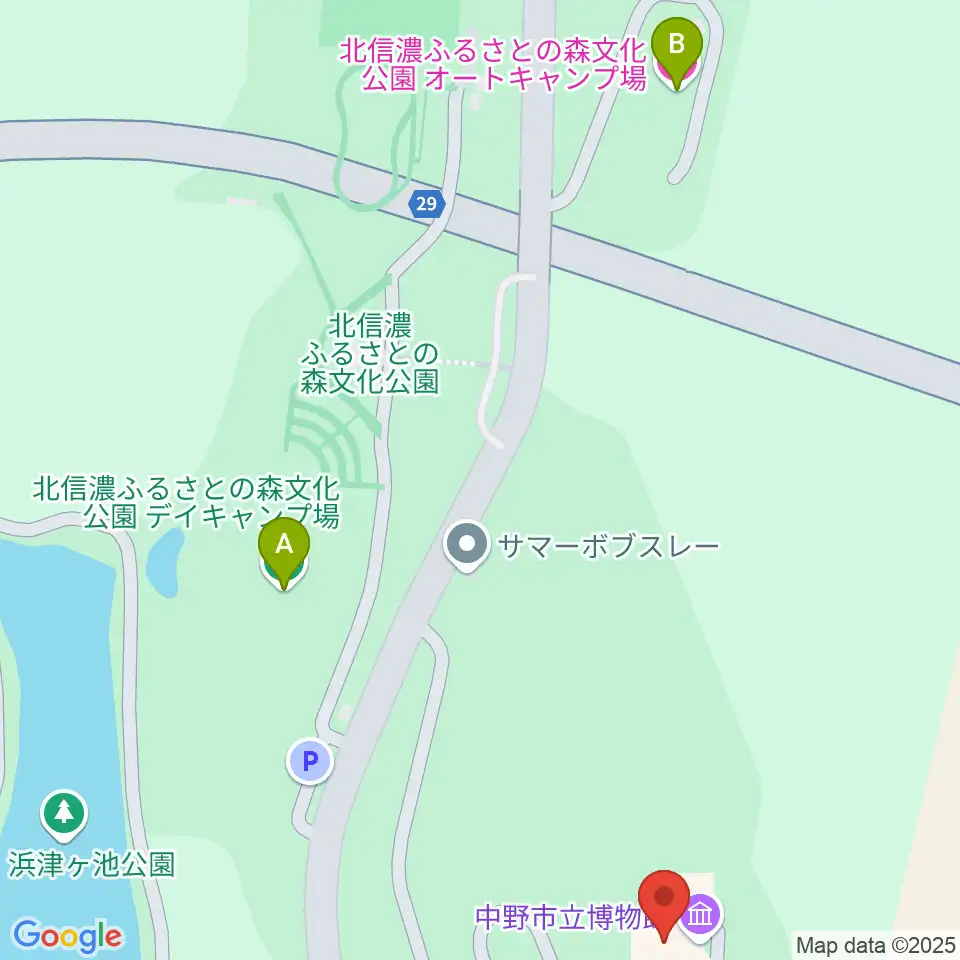 中野市立博物館周辺のホテル一覧地図