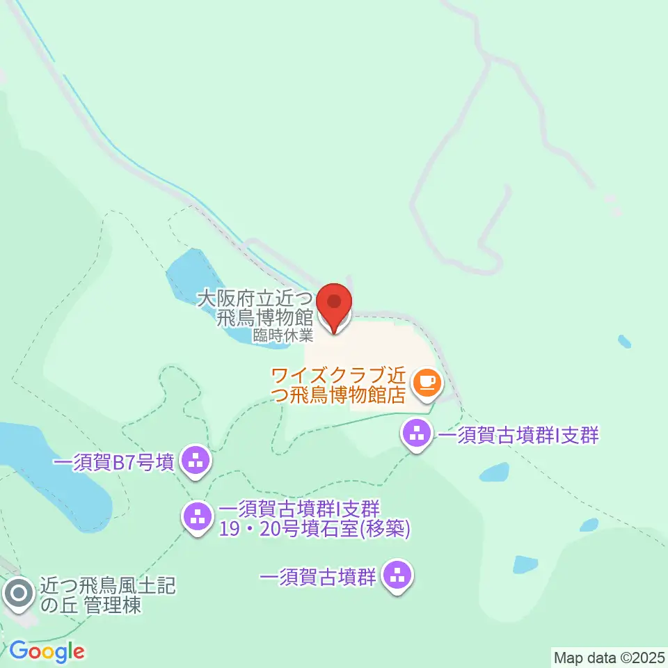 大阪府立近つ飛鳥博物館周辺のホテル一覧地図