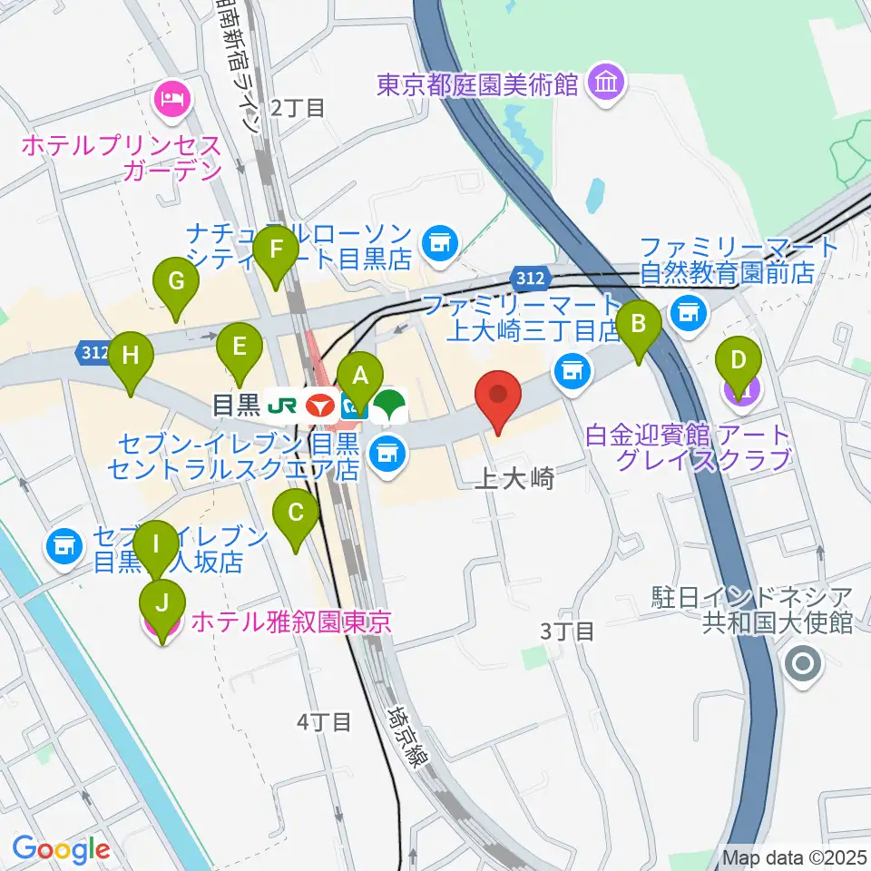 自転車文化センター周辺のホテル一覧地図
