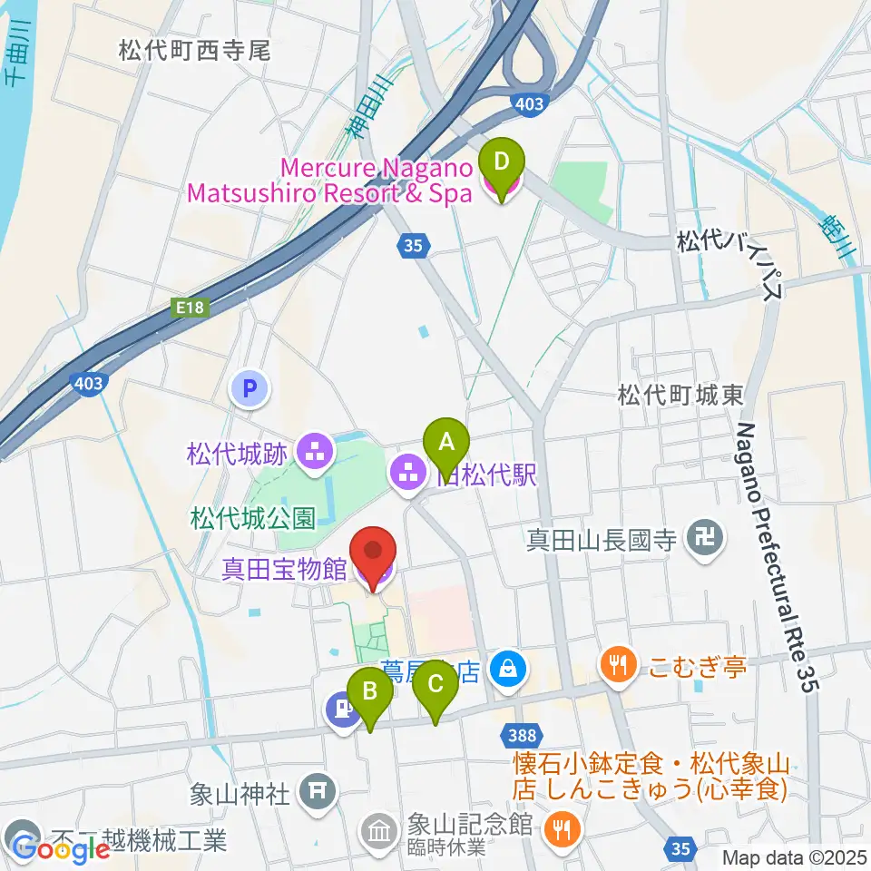 真田宝物館周辺のホテル一覧地図