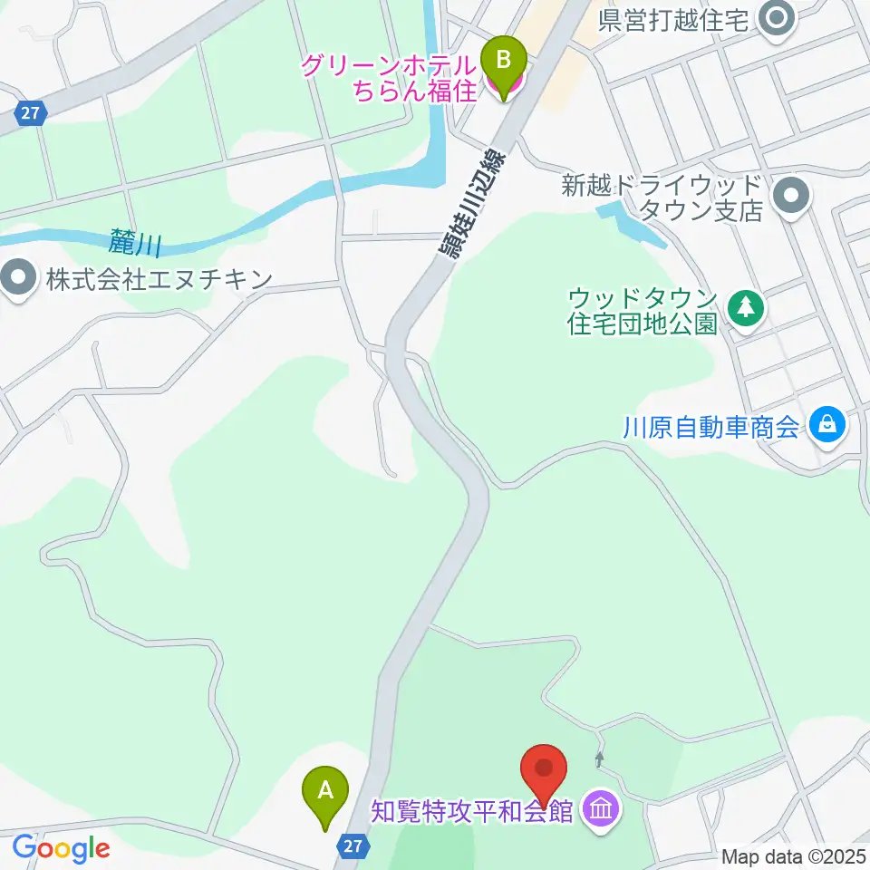 ミュージアム知覧周辺のホテル一覧地図