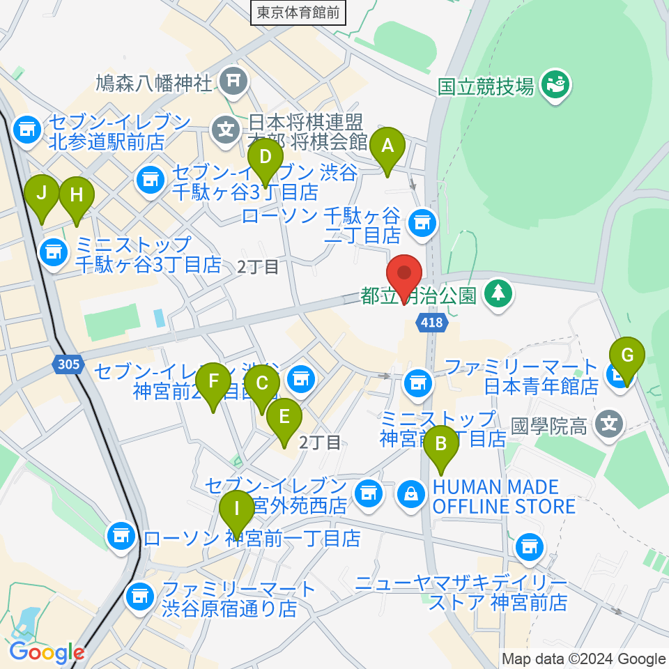 VICTOR STUDIO周辺のホテル一覧地図