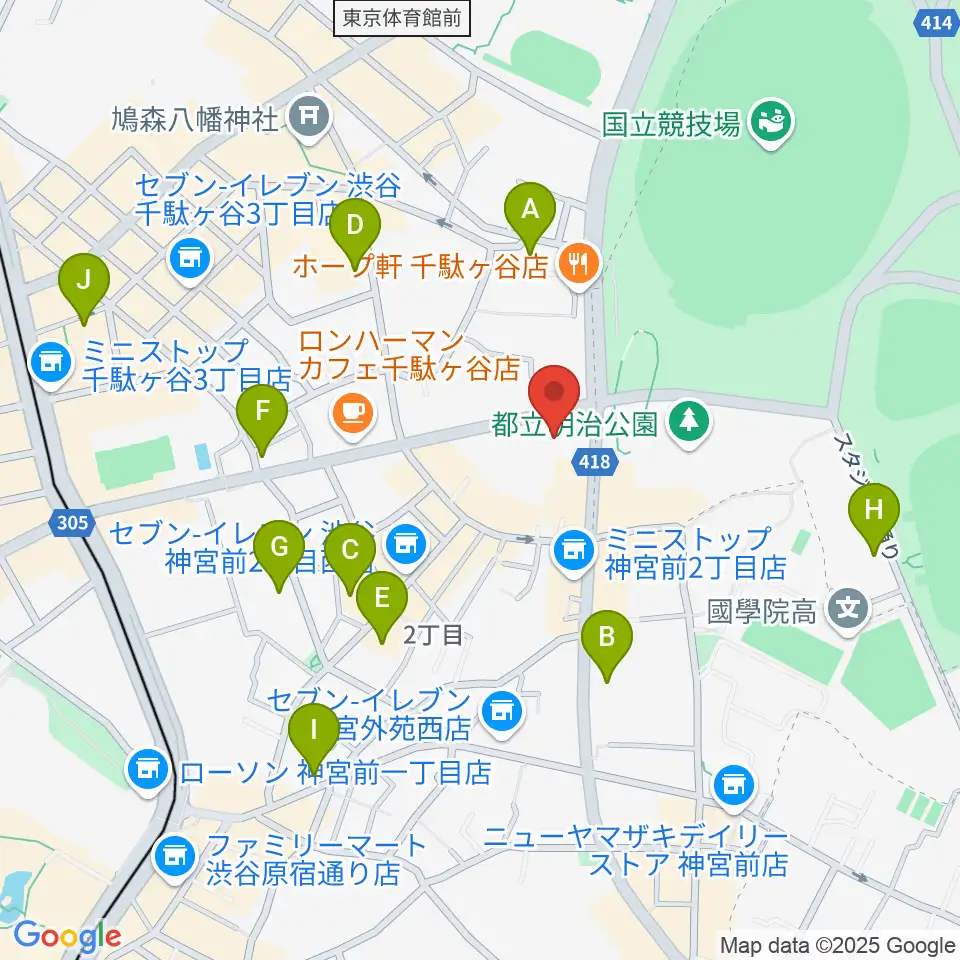 VICTOR STUDIO周辺のホテル一覧地図