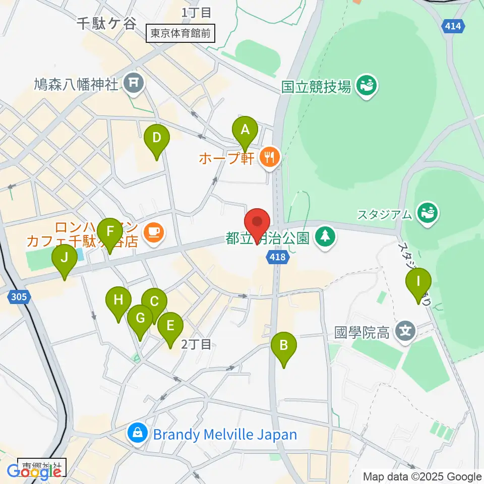 VICTOR STUDIO周辺のホテル一覧地図
