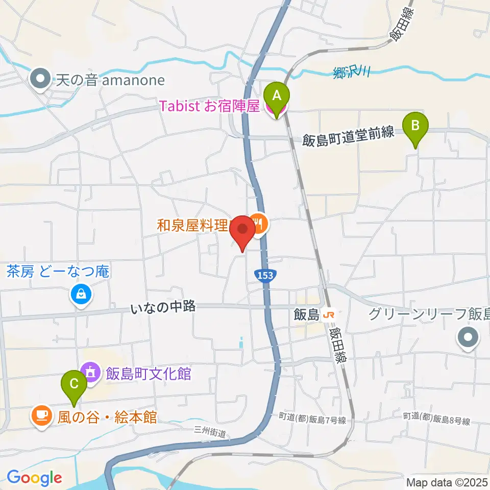 飯島町歴史民俗資料館・飯島陣屋周辺のホテル一覧地図
