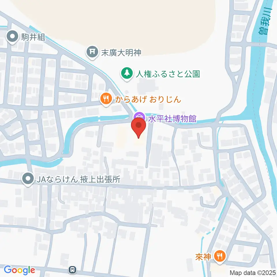 水平社博物館周辺のホテル一覧地図