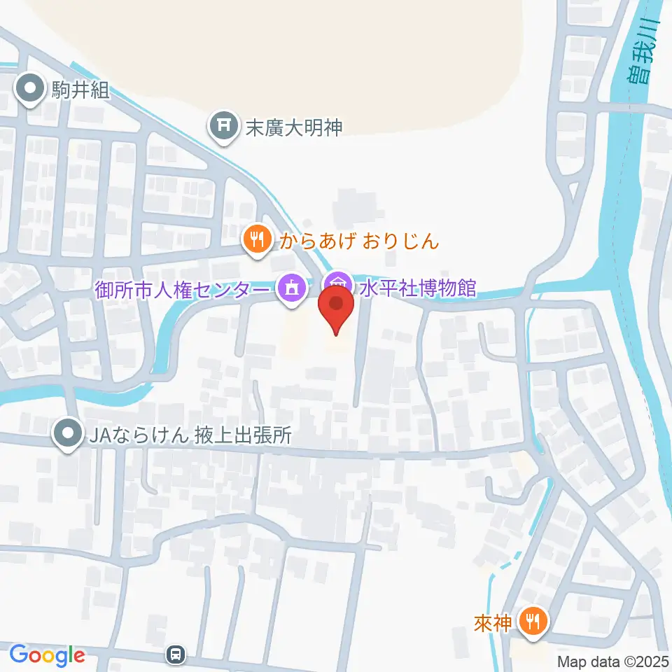 水平社博物館周辺のホテル一覧地図