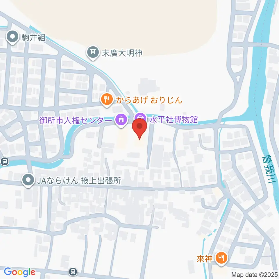 水平社博物館周辺のホテル一覧地図