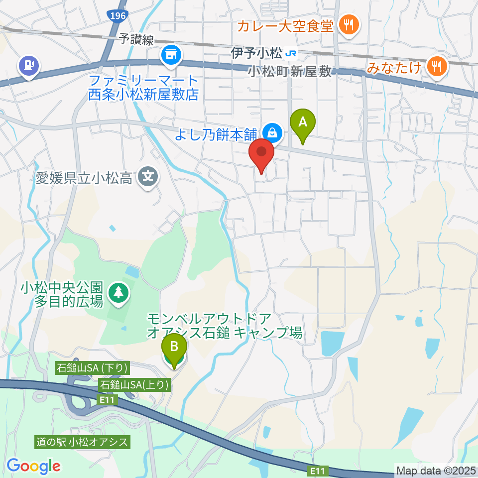 西条市立小松温芳図書館・郷土資料室周辺のホテル一覧地図