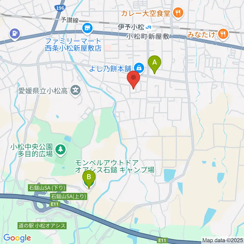西条市立小松温芳図書館・郷土資料室周辺のホテル一覧地図