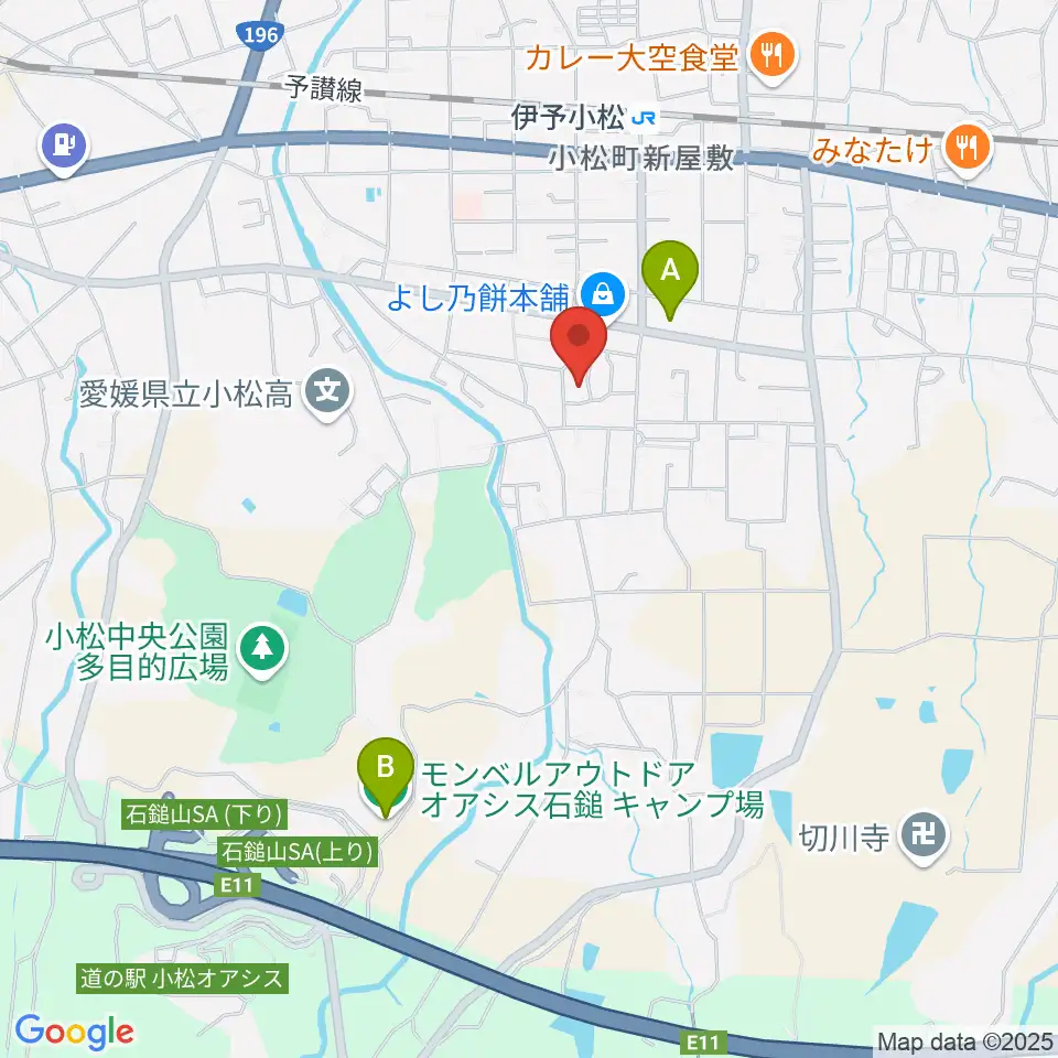 西条市立小松温芳図書館・郷土資料室周辺のホテル一覧地図