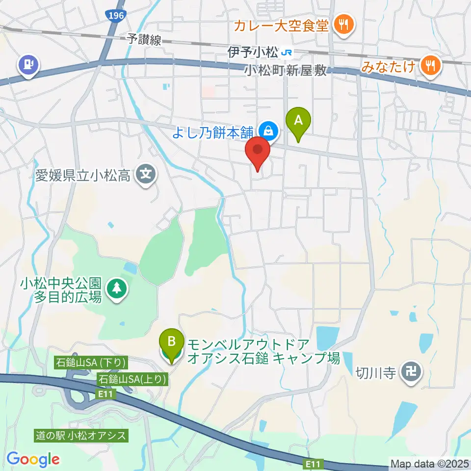西条市立小松温芳図書館・郷土資料室周辺のホテル一覧地図